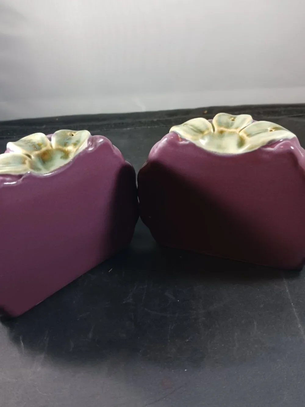 Pfaltzgraff Jamberry Sculpted Berry Shaped Salt & Pepper Shakers